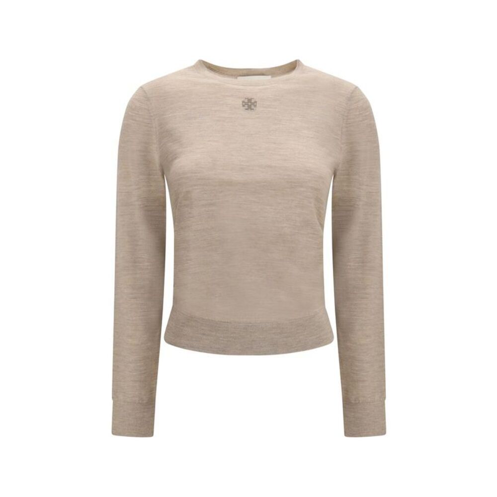 Tory Burch Beige Wool Oves Aries Women's Sweatshirt